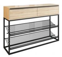 Консоль Обувница Сонома черный