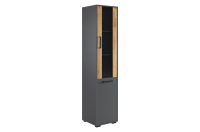 Стеллаж Лайт 2 Графит , дуб крафт золотой