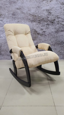 Кресло-качалка Модель 67 (Венге/Ткань Ваниль Verona Vanila)