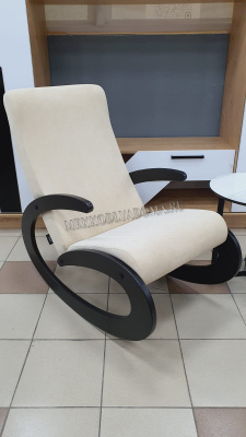 Кресло-качалка Модель 1 (Венге/Ткань ваниль Verona Vanilla)