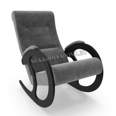Кресло-качалка Модель 3 (Серый ясень/Ткань серая Verona Antrazite Grey)