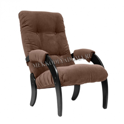 Кресло для отдыха Модель 61 (Венге/Ткань коричневая Verona Brown)